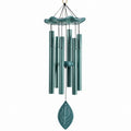 Campanella a vento 85 cm in metallo verde petrolio - decorazione sospesa sonora