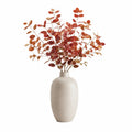 Mazzo di rami artificiali 90 cm in poliestere rosso ruggine per decorazione interna stile autunnale