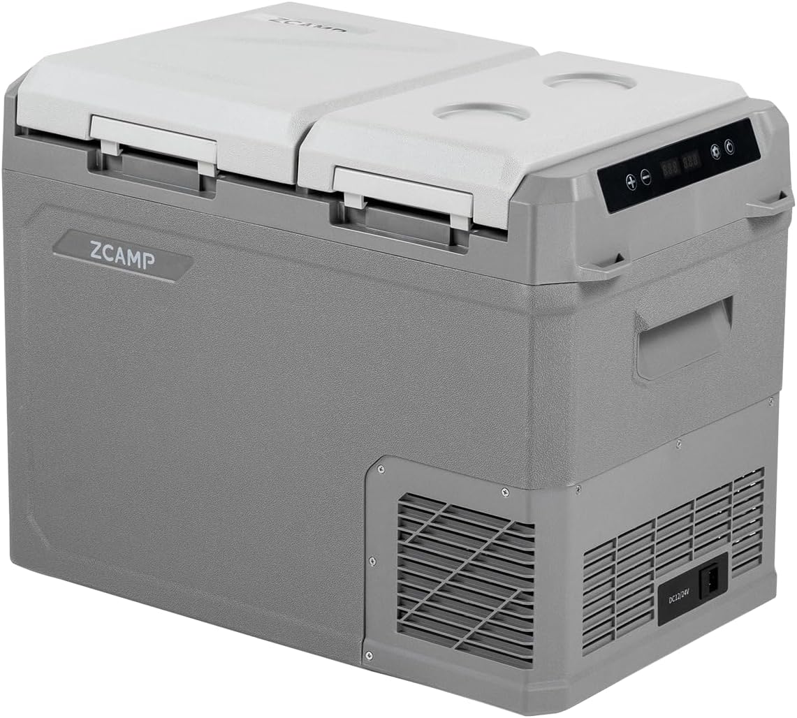 zcamp, Lodówka, GES45, 32 L, 24 V, Szary, oświetlenie LED, kompresor