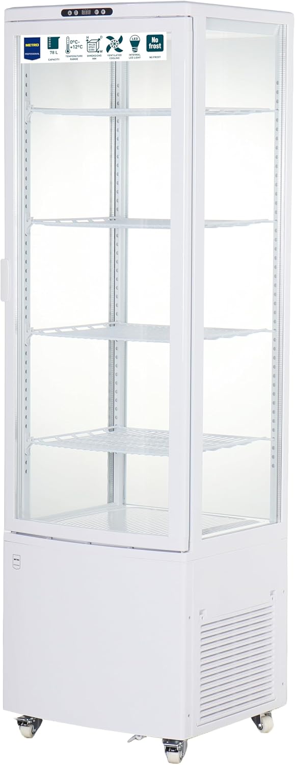 METRO Professional, Witryny chłodnicze, GGC3235B, 235 l, 20 kg, Biały, oświetlenie LED