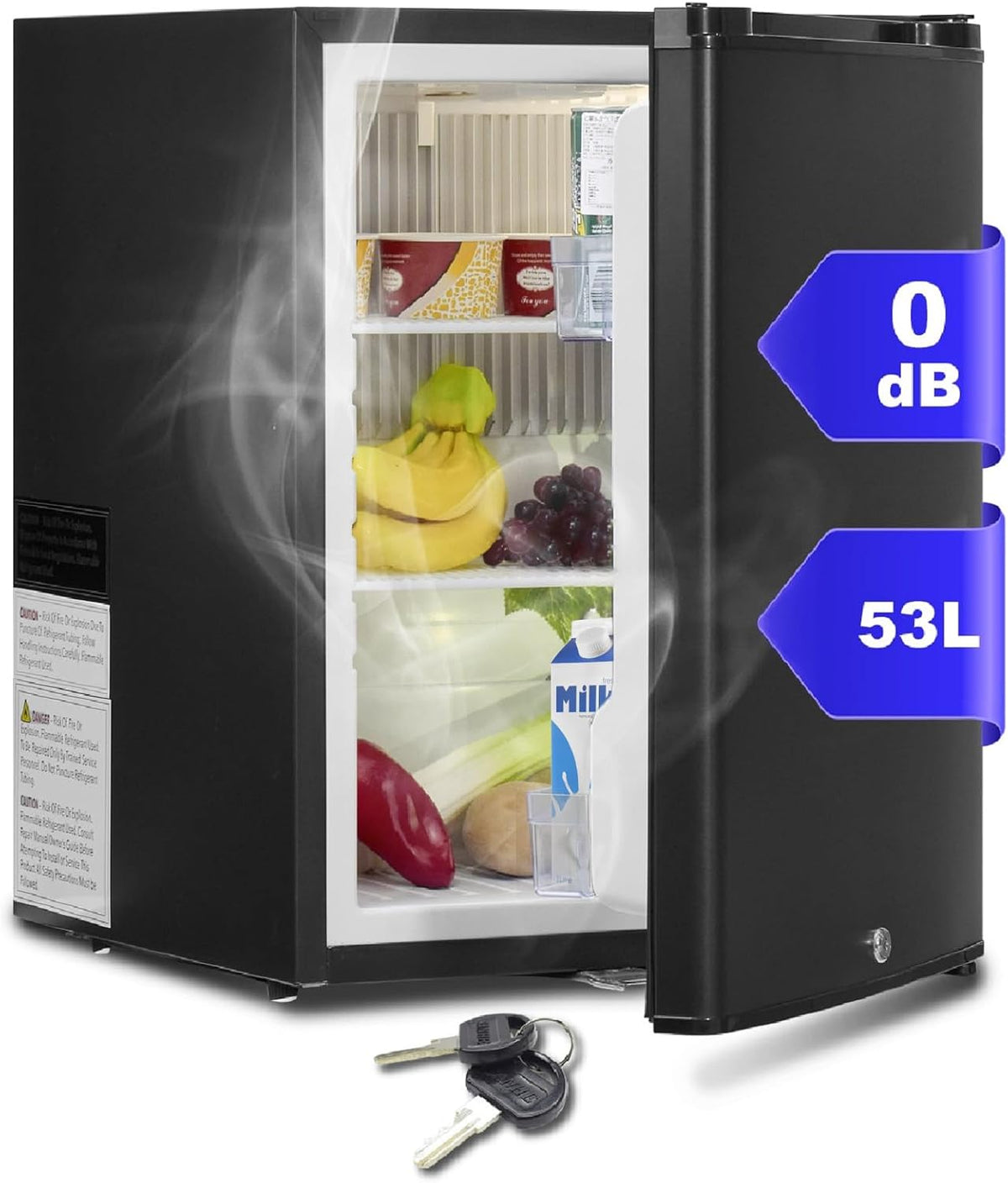 Lodówka, SMETA, 12 V, 53 l, Czarny, kompresor