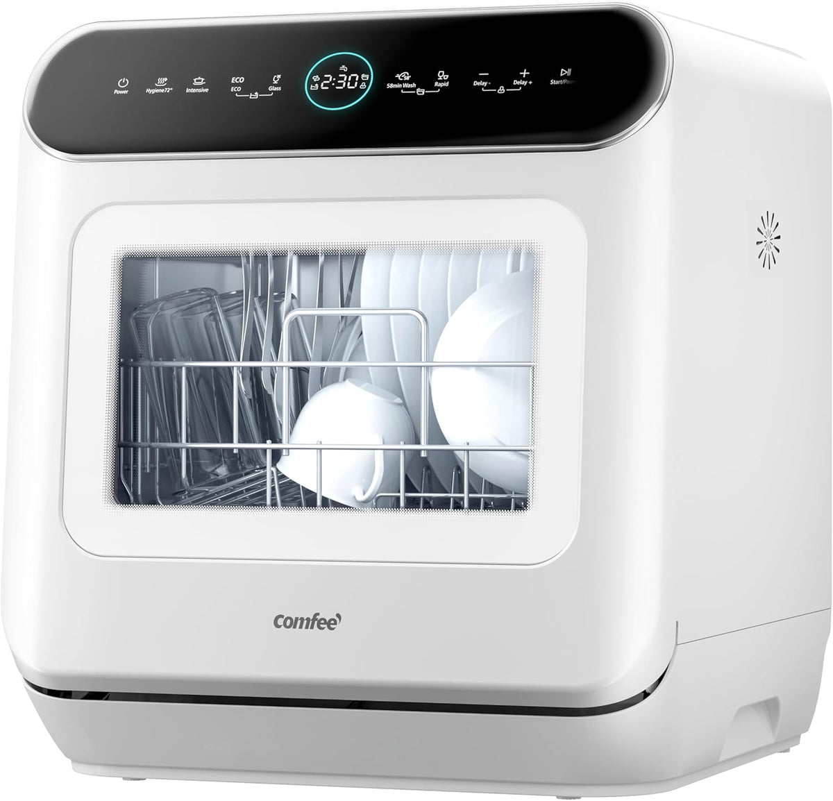 Comfee, Zmywarka, MFD42S110, 420 × 436 × 465 mm, Biały, oświetlenie LED