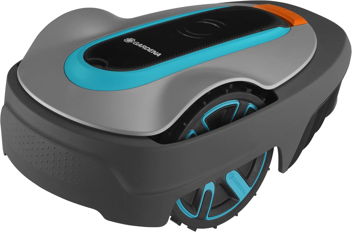 Kosiarki automatyczne, Gardena, 500 m, Szary/Czarny/Niebieski, Bluetooth
