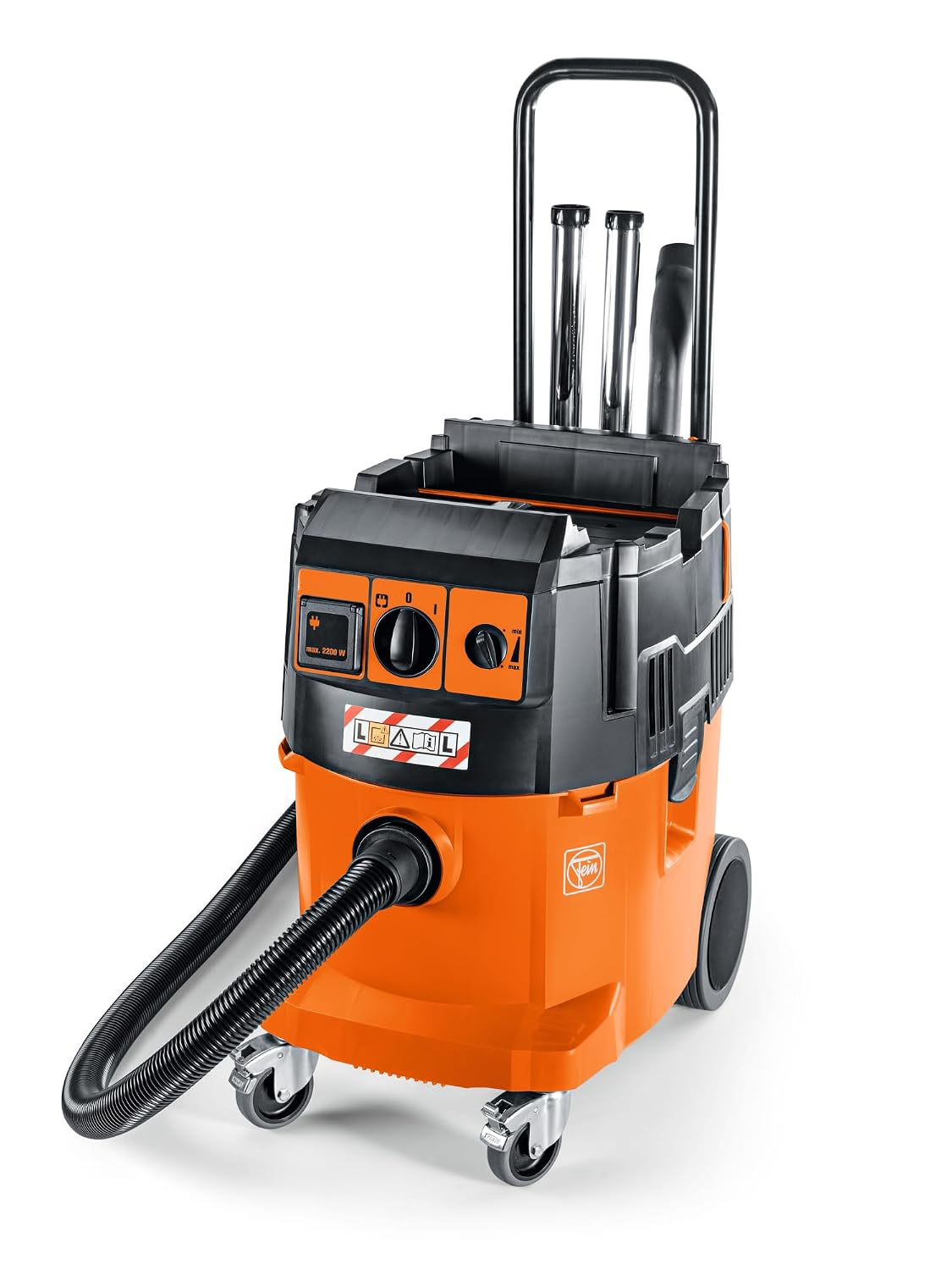 FEIN, Odkurzacz do pracy na mokro i sucho, 35 l, 1380 W, 7,5 m, Pomarańczowy/Czarny