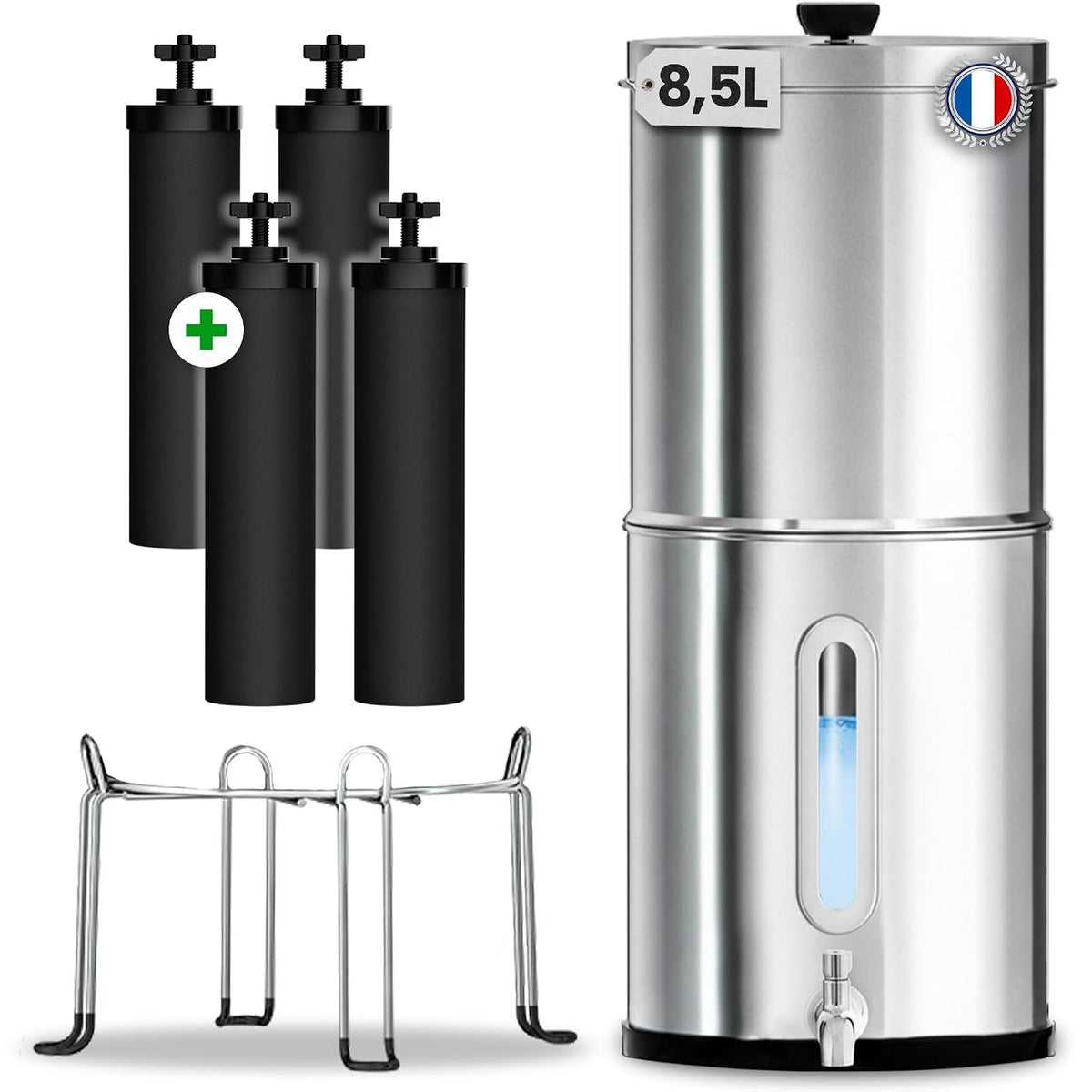 orinko, 8.5 l, Srebrny, stal nierdzewna