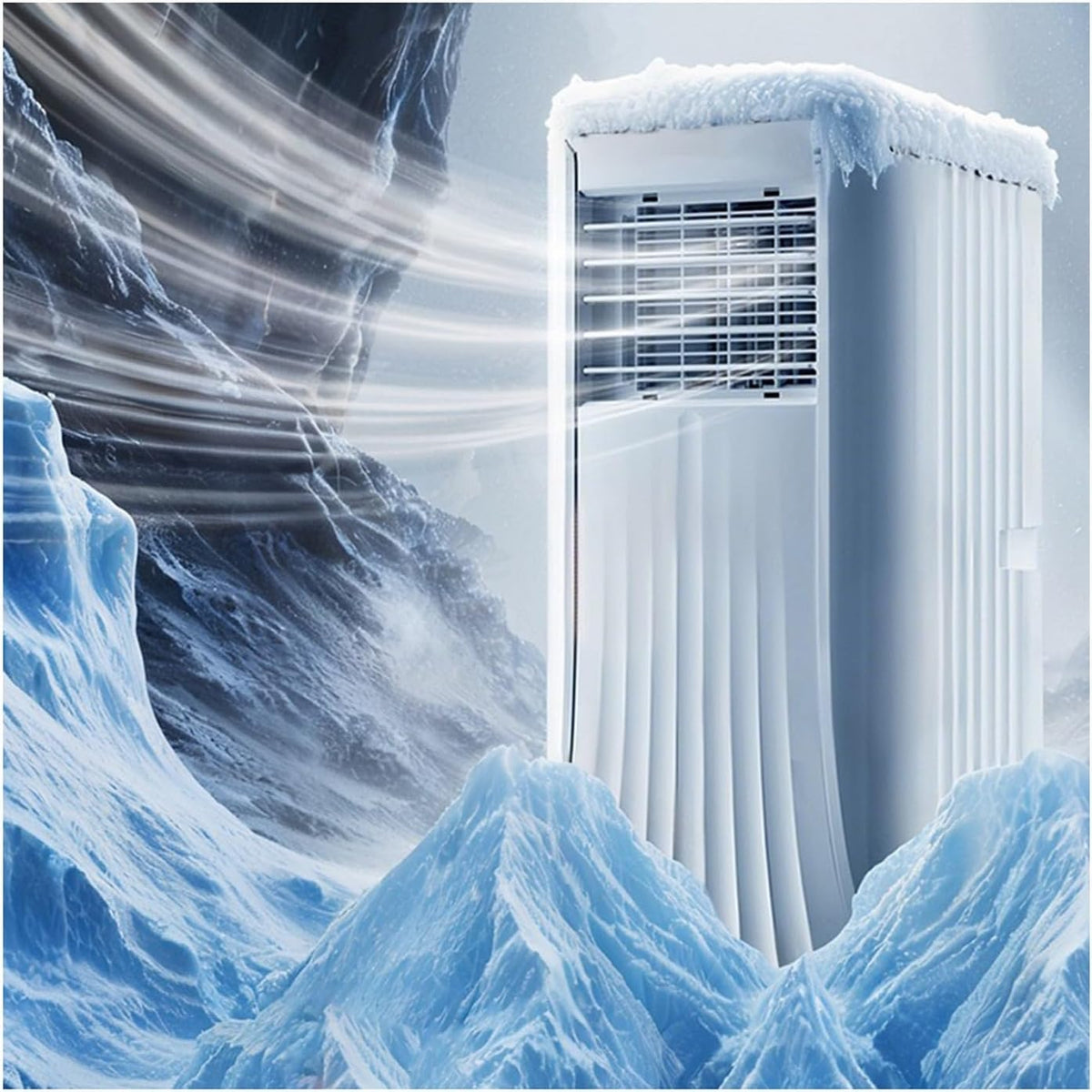 Klimatyzator przenośny, LXXSHOPDS, 9000 BTU, 3 W, 52 dB, Biały, 3 w 1