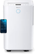 Osuszacz powietrza, Pro Breeze, 20 l, 36 dB, Biały, oświetlenie LED, kompresor, automatyczne wyłączanie