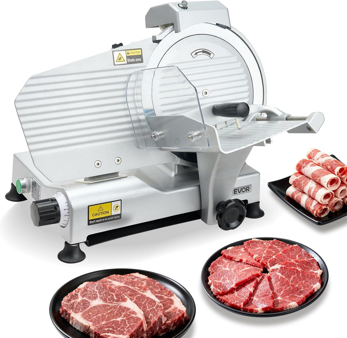 Krajalnica, VEVOR, 320 W, 250 mm, 15,6 kg, Czarny