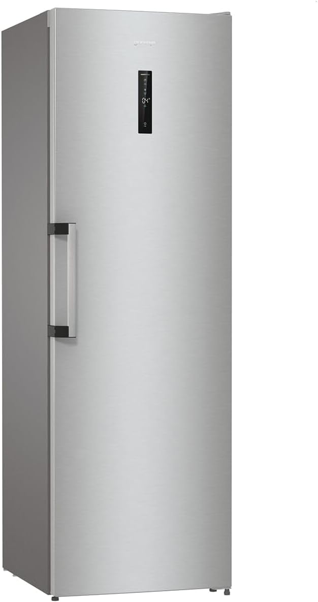 Gorenje, Lodówka, DAXL6, 398 l, 185 cm, Srebrny, stal nierdzewna, oświetlenie LED