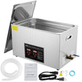 VEVOR, Środki czyszczące laboratoryjne, 30 l, 500 x 300 x 200 mm, 7.9 W, Srebrny, stal nierdzewna, oświetlenie LED