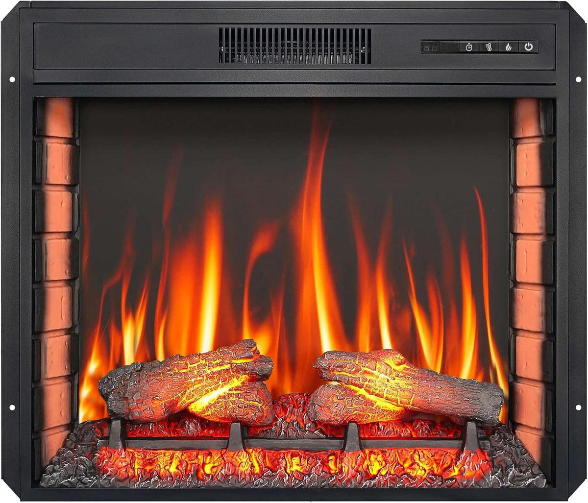 ArtiFlame, Kominek elektryczny, AF28S, 1800 W, 19,5 cm, Czarny, oświetlenie LED, pilot zdalnego sterowania