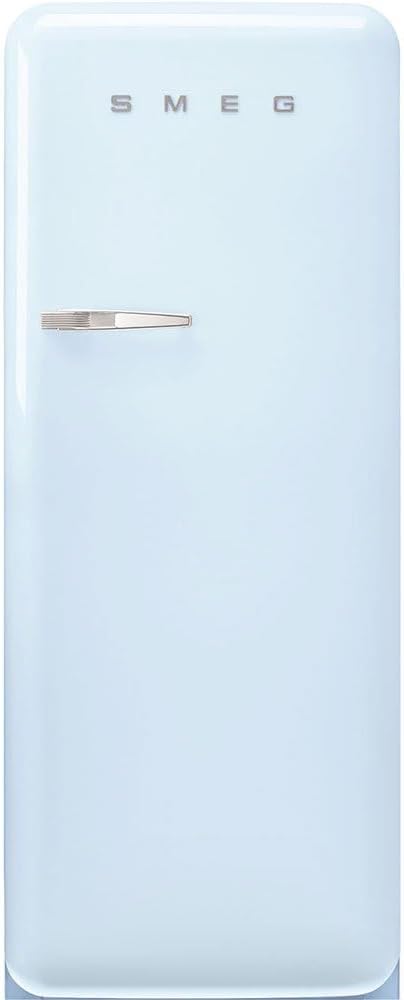 Lodówka, FAB28RPB5, Smeg, 270 litrów, 2 kg/24h, 90 W, Jasnoniebieski, 1 szuflad, oświetlenie LED