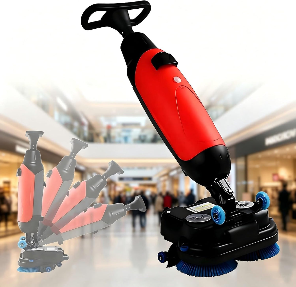 Zamiatanie parą, HYHDDM, 430 mm, 250 W, 36 V, Czerwony