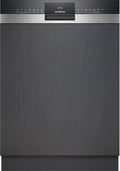 SIEMENS, Zmywarka, SN53ES22AE, 60 cm, 44 dB, Czarny/Srebrny