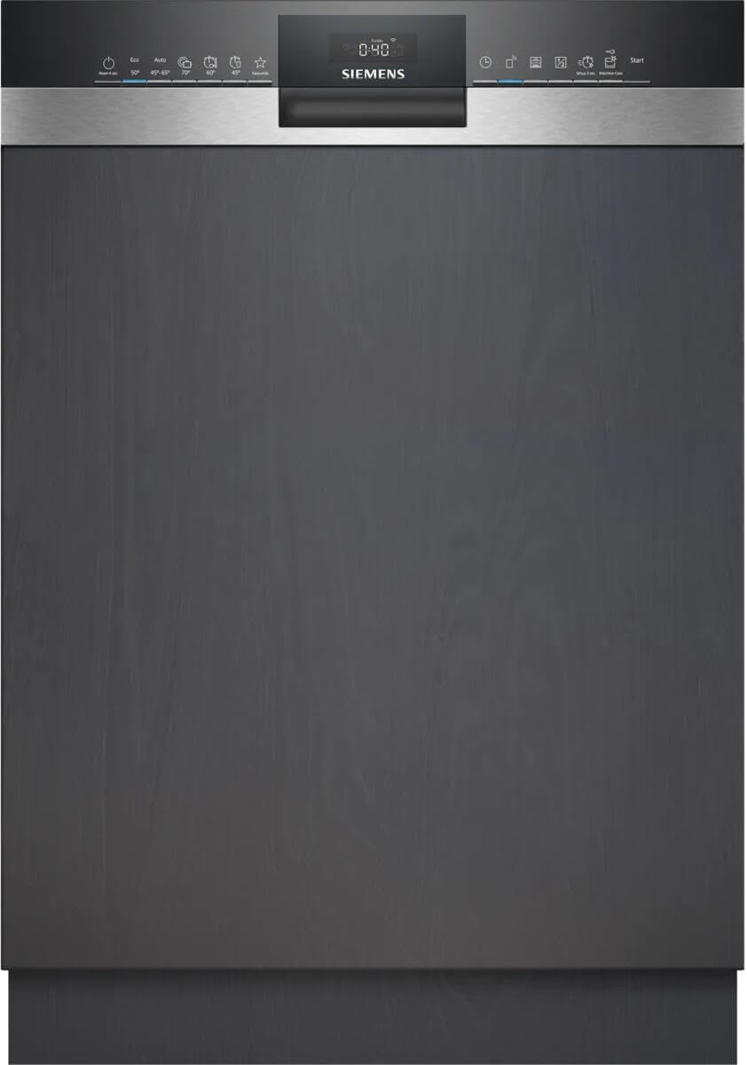 SIEMENS, Zmywarka, SN53ES22AE, 60 cm, 44 dB, Czarny/Srebrny