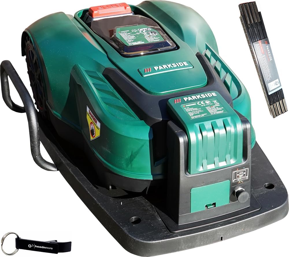 Kosiarki automatyczne, HEADNMORE, 20 V, 2 m, 2,0 Ah, Zielony/Czarny, aluminium