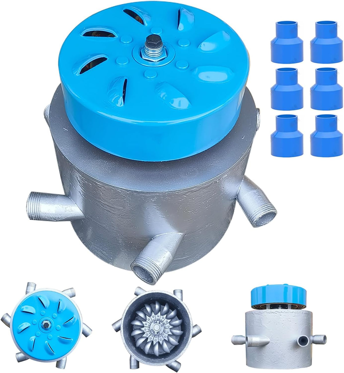 Agregatory, 3500RPM, ZHOZHUT, 3000 W, 220 V, 50 mm, Niebieski/Srebrny, aluminium