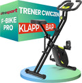 Stacjonarne rowery treningowe, Ultrasport, 150 KG, Czarny/Zielony, składana konstrukcja