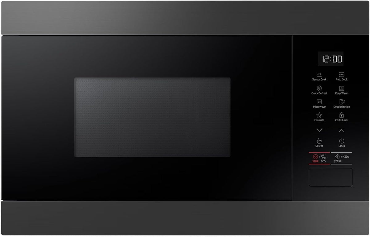 Samsung, Kuchenka mikrofalowa, MS22M8274AM, 22 l, 1250 W, 564 x 362 x 600 mm, Czarny / Srebrny