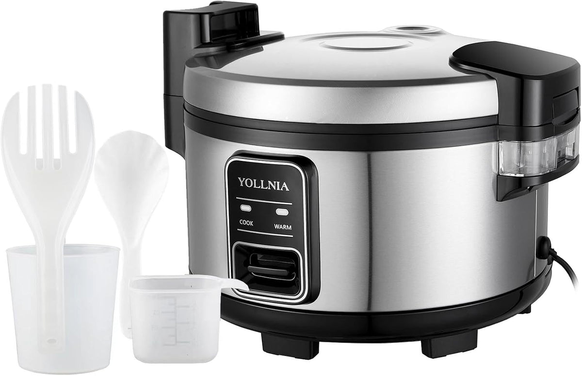 YOLLNIA, Ryżowary, 11 l, 1300 W, Srebrny, stal nierdzewna
