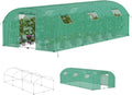 Szklarnie, Aufun, 3 x 6 x 2 m, Zielony, polirattan, ochrona UV