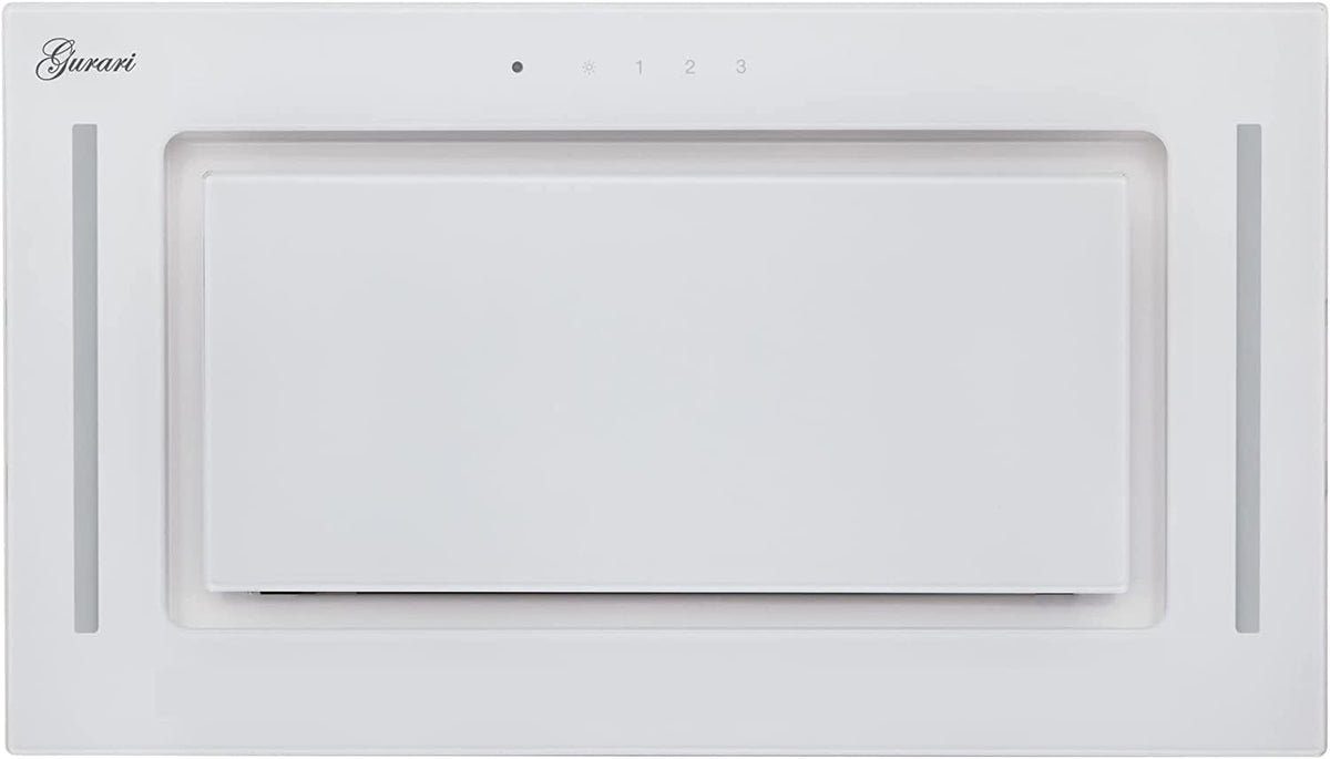 Okap kuchenny, Gurari, 52 cm, 217 WH, 3 W, Biały, oświetlenie LED