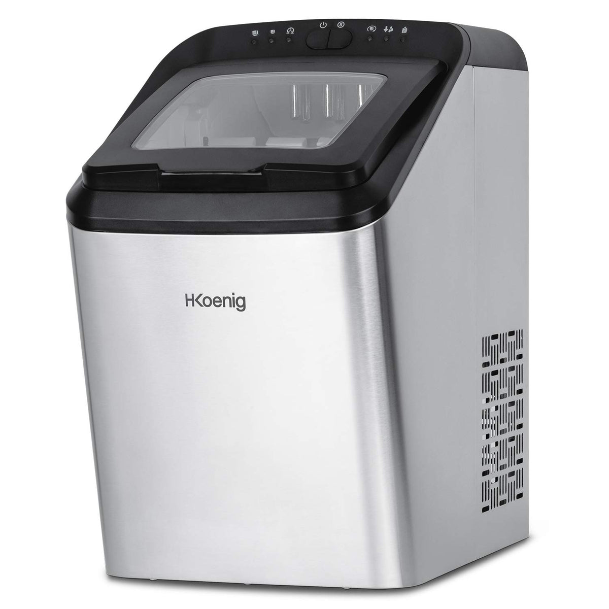 Kostkarka do lodu, KBP40, H.Koenig, 15 kg, 2.8 l, Czarny
