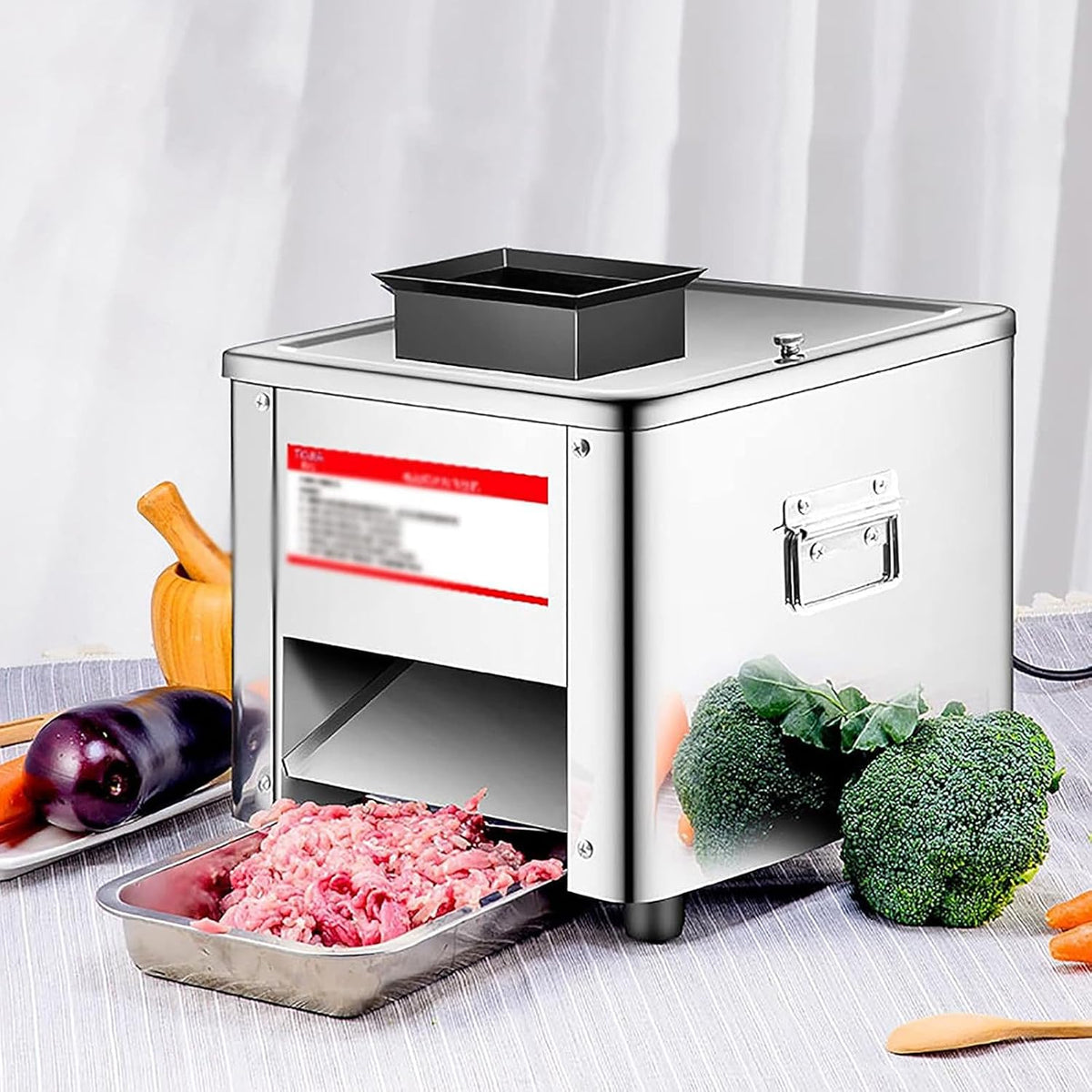 HTTGDGDH, Krajalnica, 0 mm, 200 kg, 850 W, Srebrny