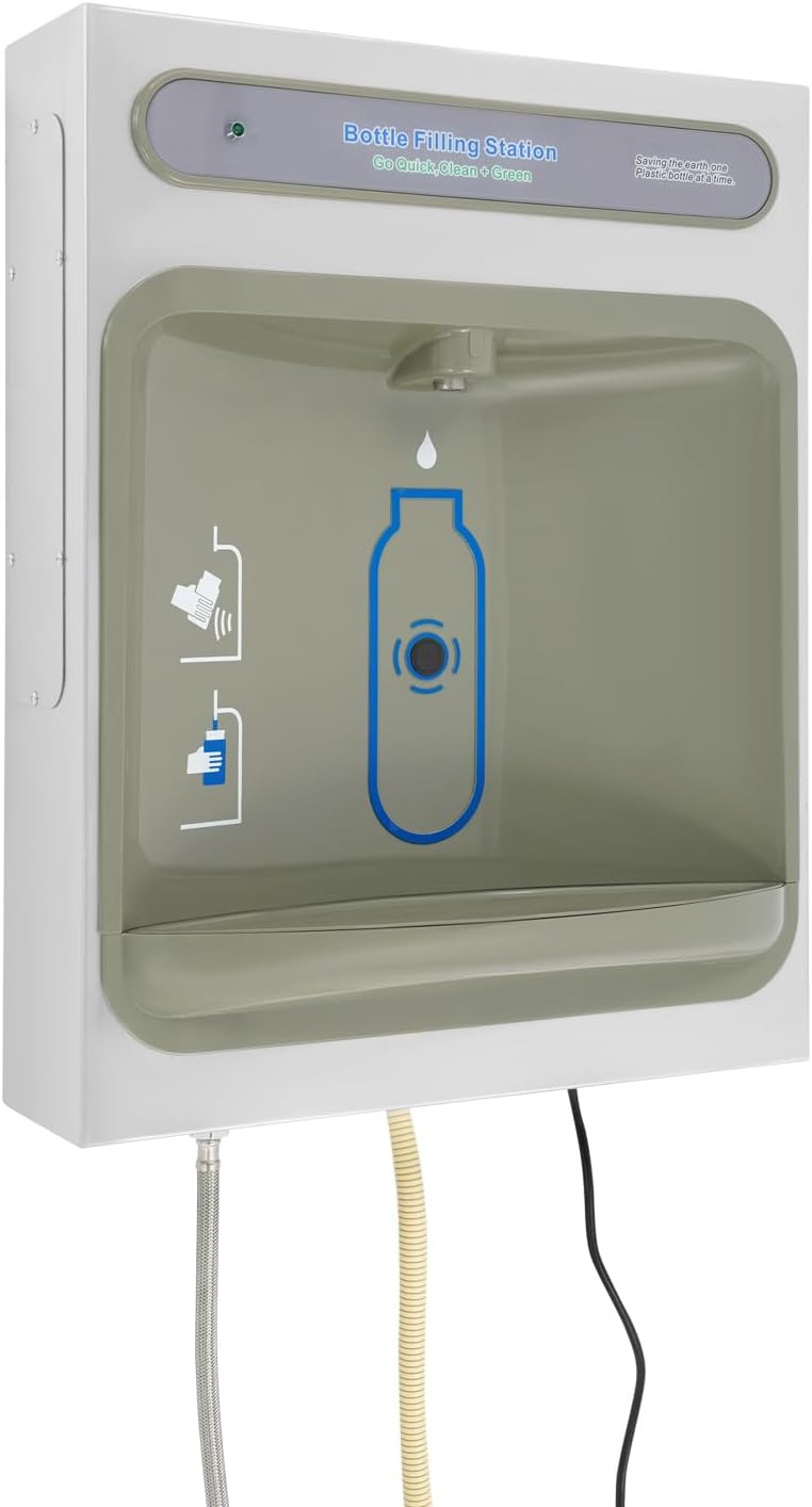 Dystrybutory i chłodziarki do wody, DSYOGX, 46,5 x 22 x 60 cm, 6.82 l, 220 V, Czarny, stal nierdzewna