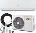 COSTWAY, Klimatyzator, 9000BTU, 9000 BTU, 2,6 kW, 1 x 4 m, Biały, aluminium, pilot zdalnego sterowania, timer, samoczyszczenie
