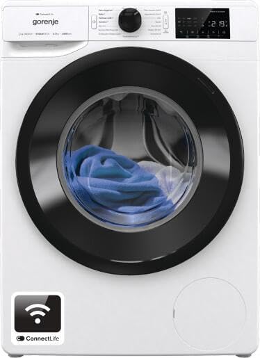 Pralka, WPNEI74A1TS, Gorenje, 7 kg, 1400 obr./min, Biały/Czarny, samoczyszczenie