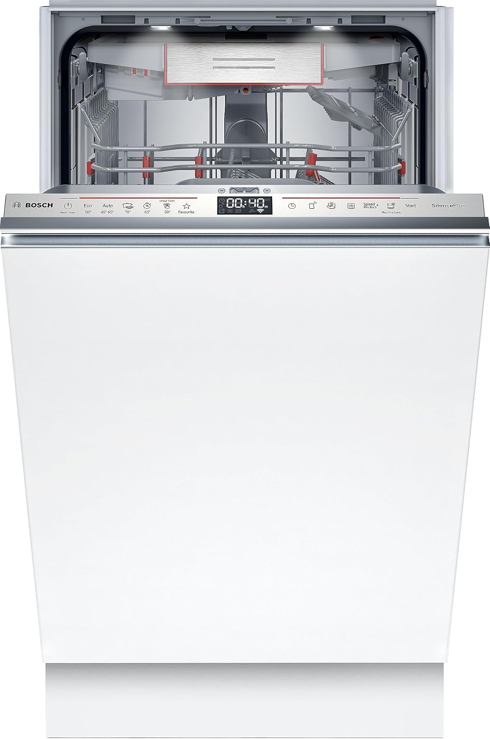 Zmywarka, SPV6EMX05E, Bosch, 45 cm, 42 dB, Srebrny