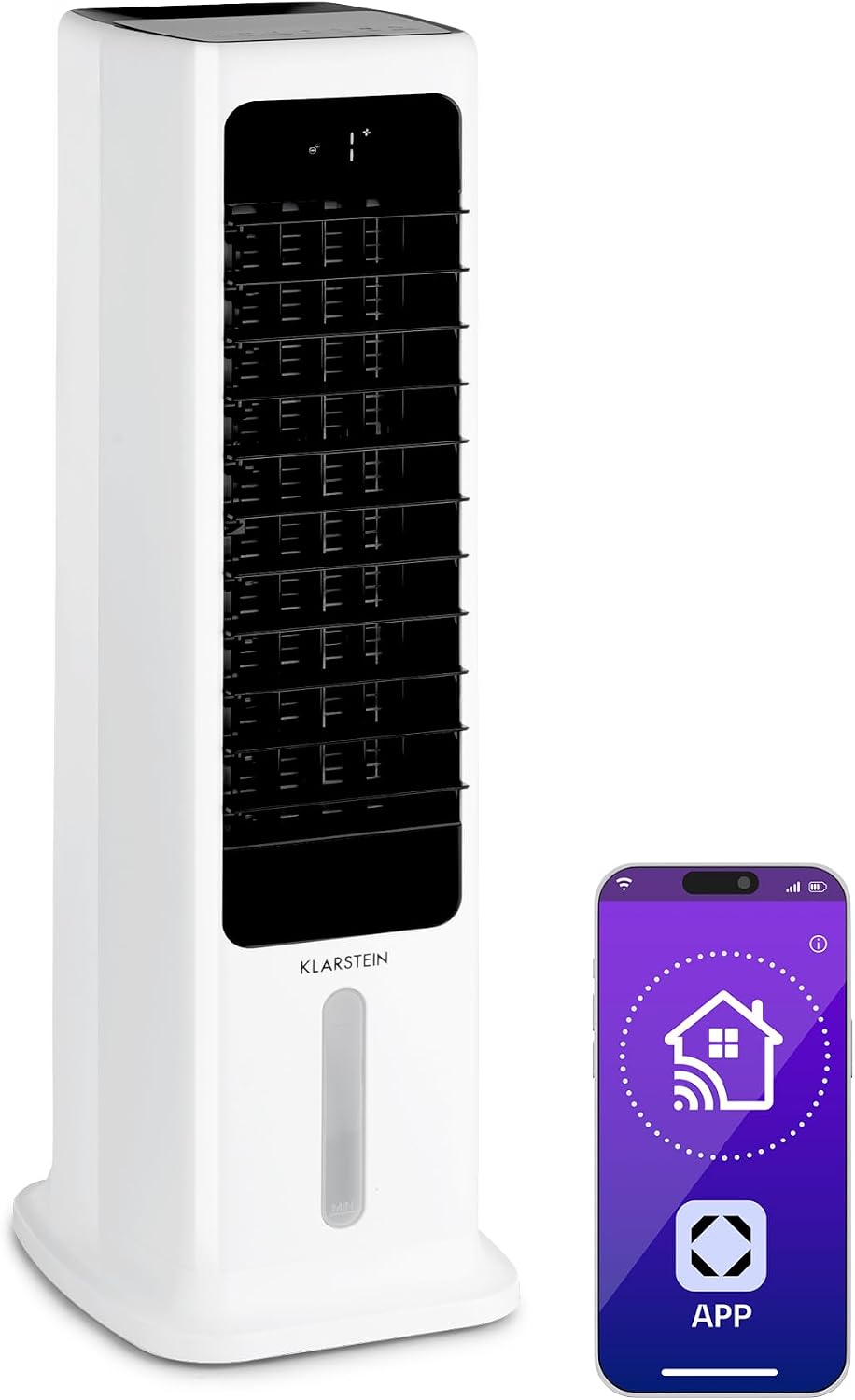 Klarstein, Oczyszczacz powietrza, 450 m, 60 W, Biały, Wi-Fi