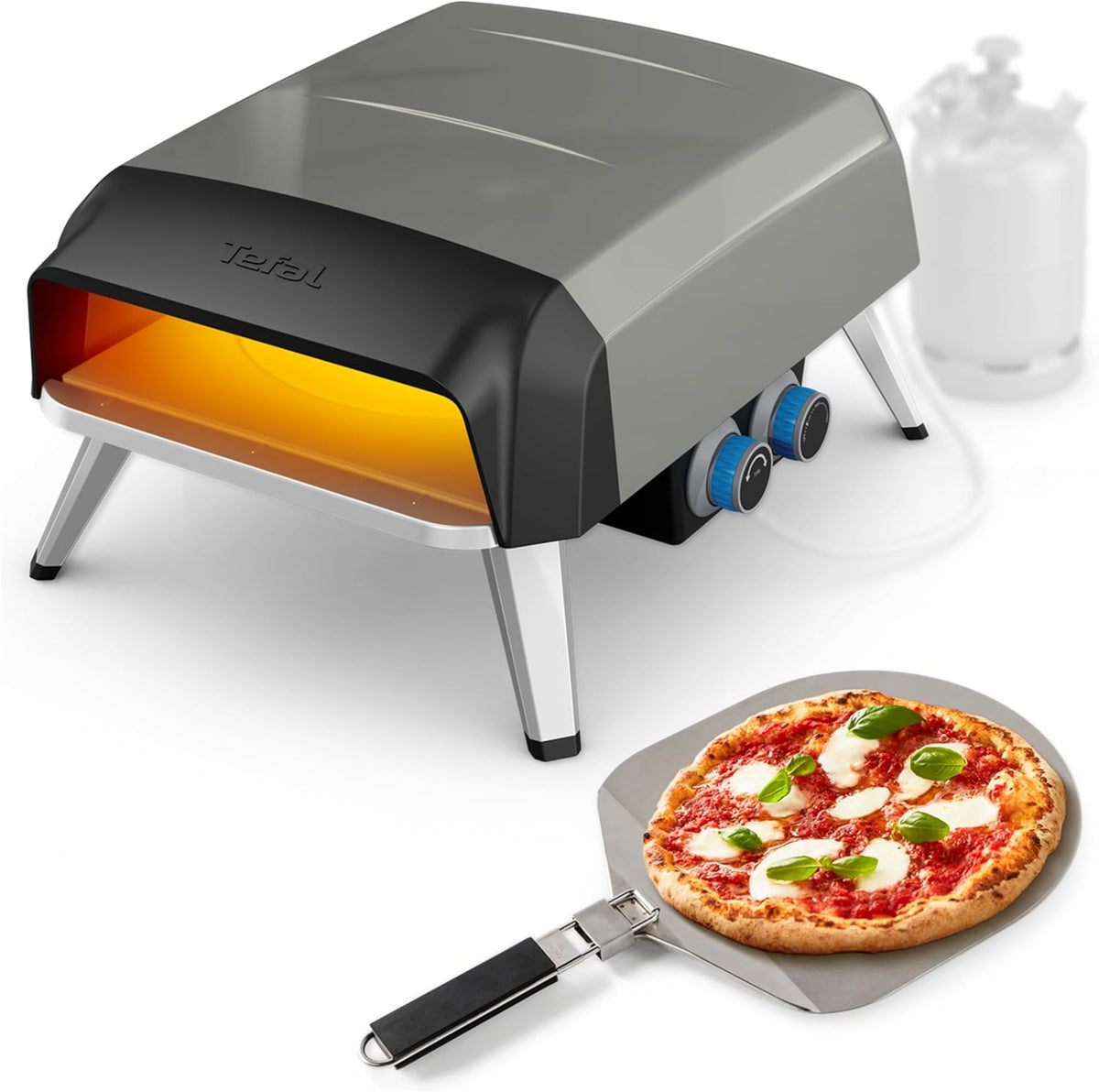 Tefal, Piec do pizzy, 30 cm, Czarny / Srebrny