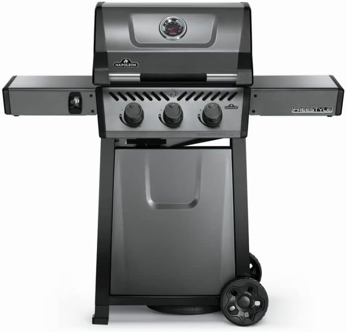 Grille na propan, F365PGT, Napoleon, Czarny/Szary, funkcja grilla
