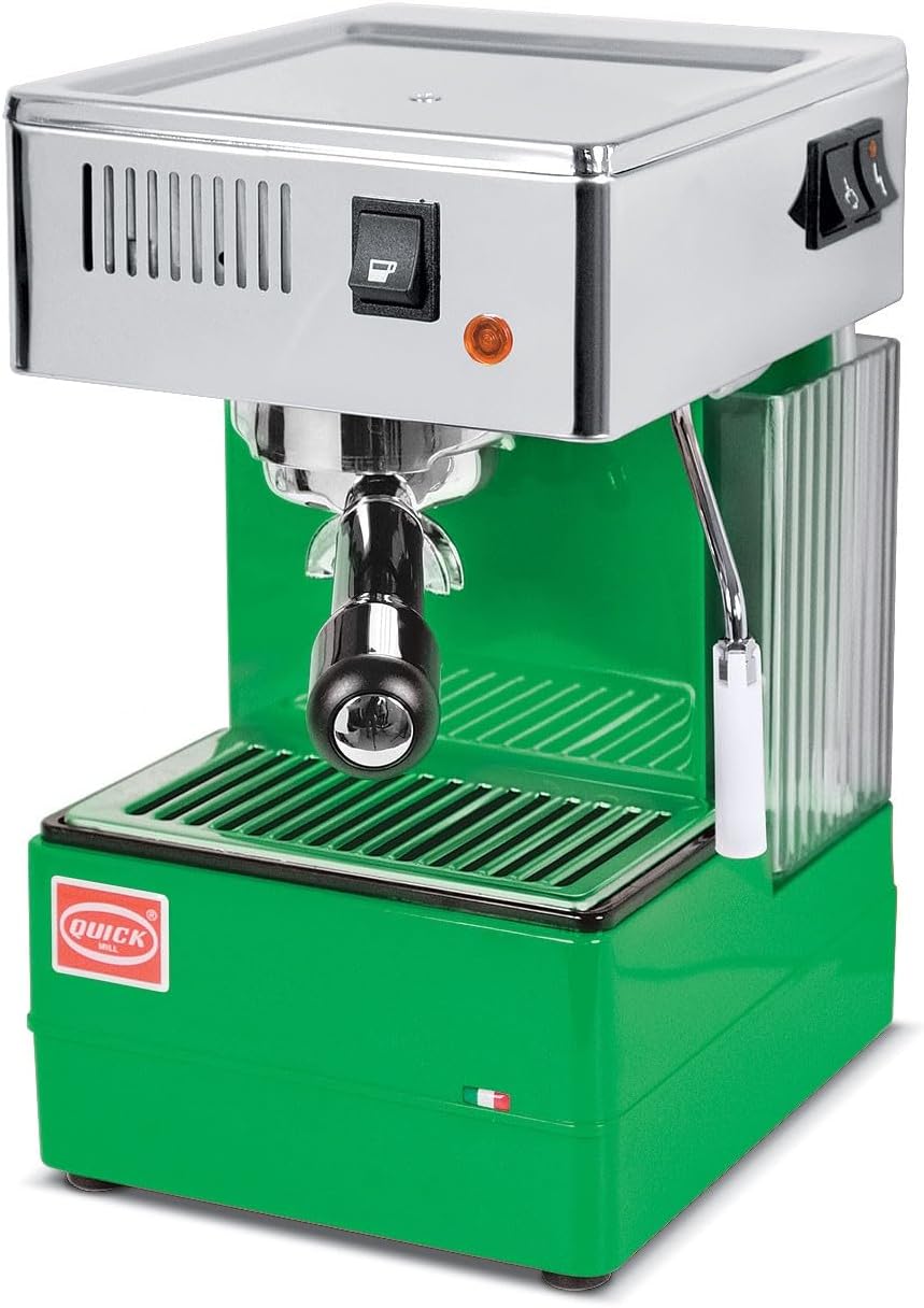 Ekspresy przelewowe, Quickmill, 22 x 33 x 25 cm, 5,8 kg, 230 V, Zielony/Srebrny, metal