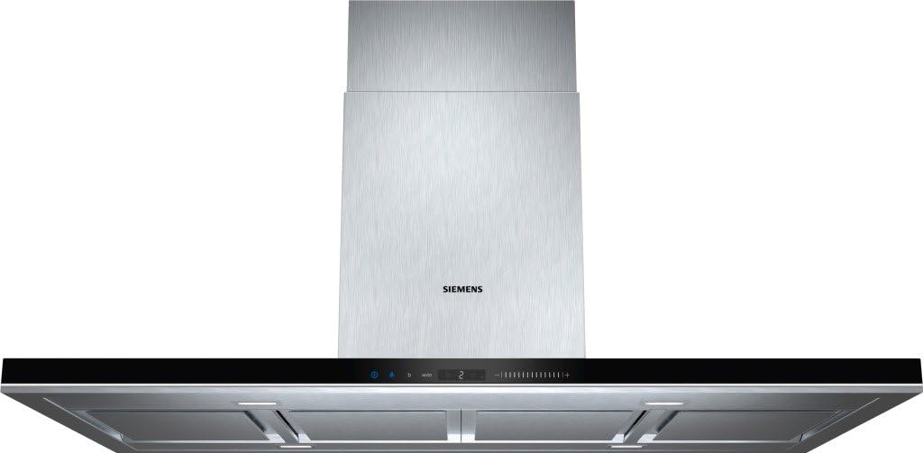 SIEMENS, Okap kuchenny, 120 cm, 64 dB, 61591 W, Srebrny, stal nierdzewna, oświetlenie LED, automatyczne wyłączanie