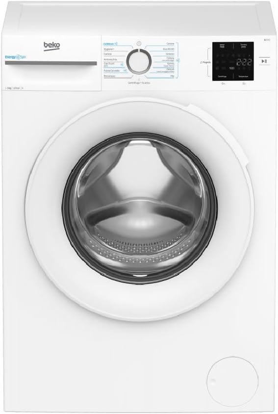 BEKO, Pralka, BMWU3921W, 9 kg, 55 l, 1200 RPM, Biały, stal nierdzewna, oświetlenie LED, Wi-Fi, samoczyszczenie