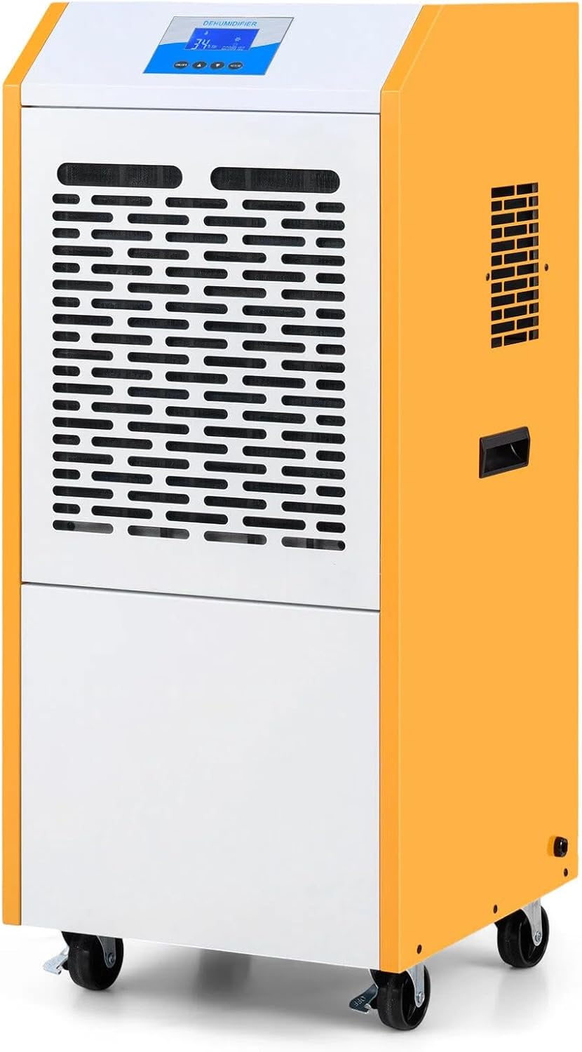 GIANTEX, Osuszacz powietrza, 110 l, 41 x 42 x 96 cm, Biały
