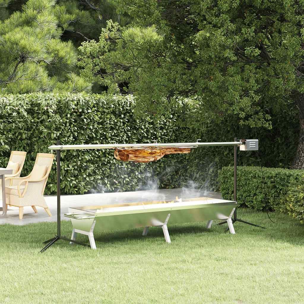 Elektryczne grille zewnętrzne, GeenYuu, 207 x 45 x 83 cm, 40 kg, 240 V, Srebrny, stal nierdzewna, funkcja grilla