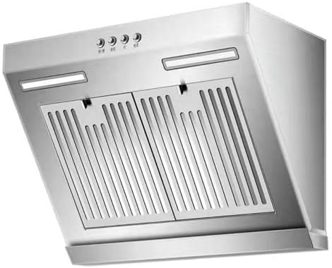 Okap kuchenny, 600 x 425 x 280 mm, 3 W, 65 dB, Srebrny, stal nierdzewna, oświetlenie LED