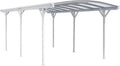 Wiaty garażowe, Aileenstore, Biały, aluminium, miejsce do przechowywania, ochrona UV
