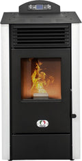 Ogrzewanie granulowane, STUFE A PELLET ITALIA, 8 kW, 70 m, Biały