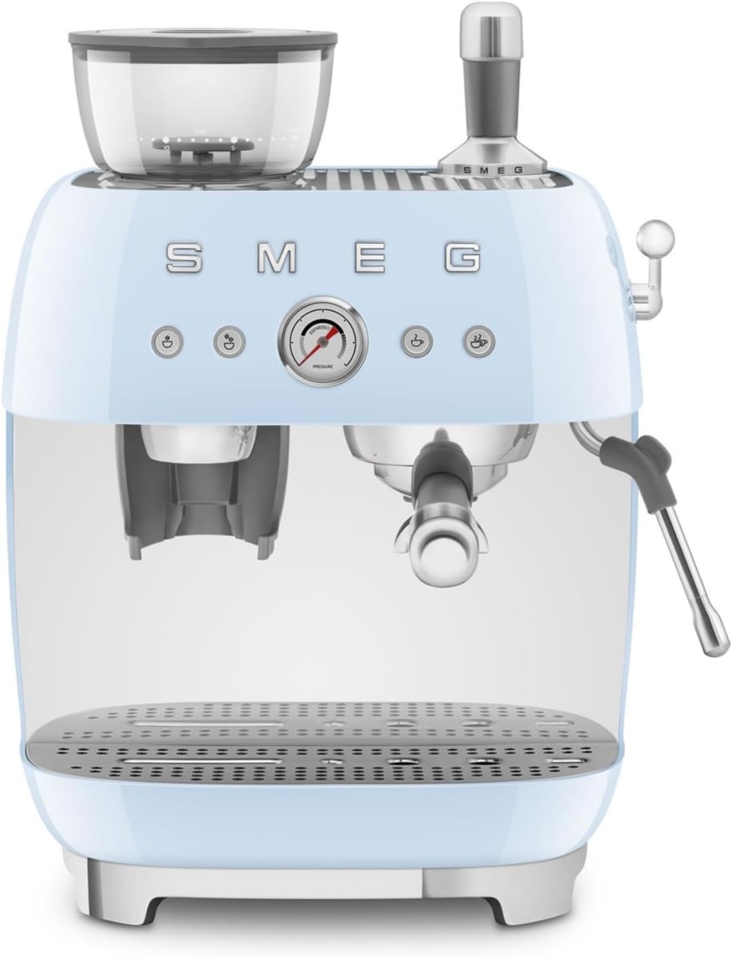 Ekspres do kawy, EGF03PBEU, Smeg, 1 l, 1350 W, Niebieski