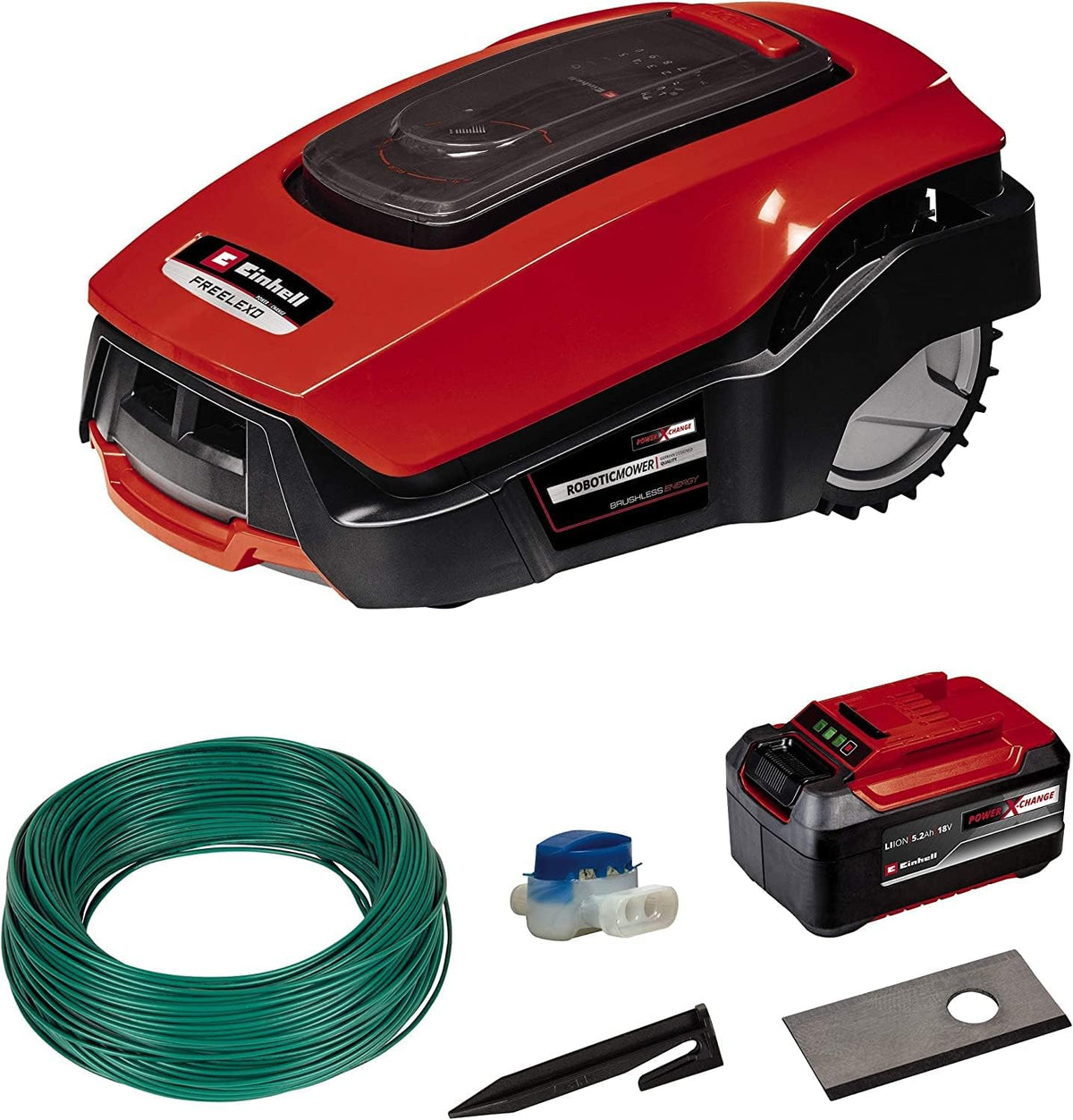 Einhell, Kosiarki automatyczne, 1200 m, Czerwony/Czarny, Bluetooth