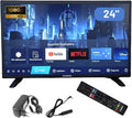 Telewizor Smart TV, V/24, TEBER, 24 V, 24 cali, 5 W, Czarny, Bluetooth, pilot zdalnego sterowania