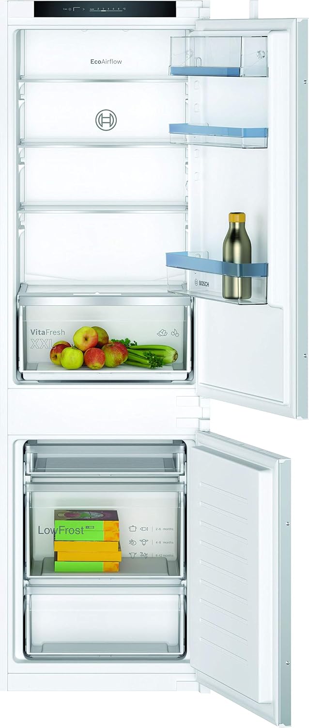 Bosch, Lodówka, KIV86VSE0, 177,5 x 56 cm, 184 l, Biały, oświetlenie LED