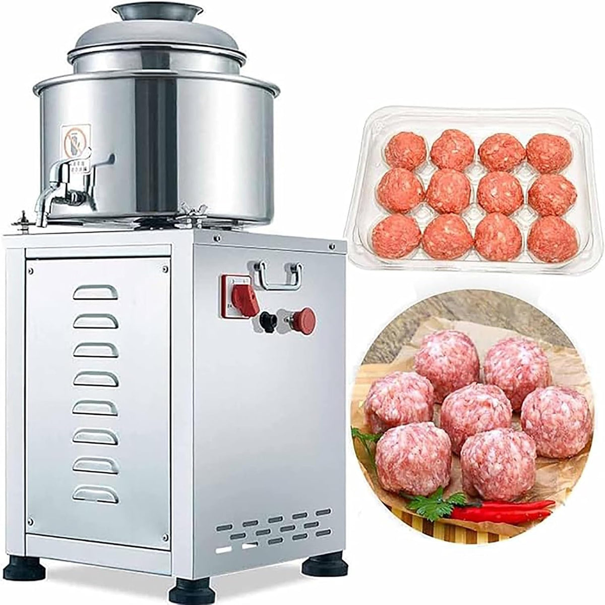 Générique, Maszynka do mielenia mięsa, 1500 W, 220 V, 8.66 cali, Czarny