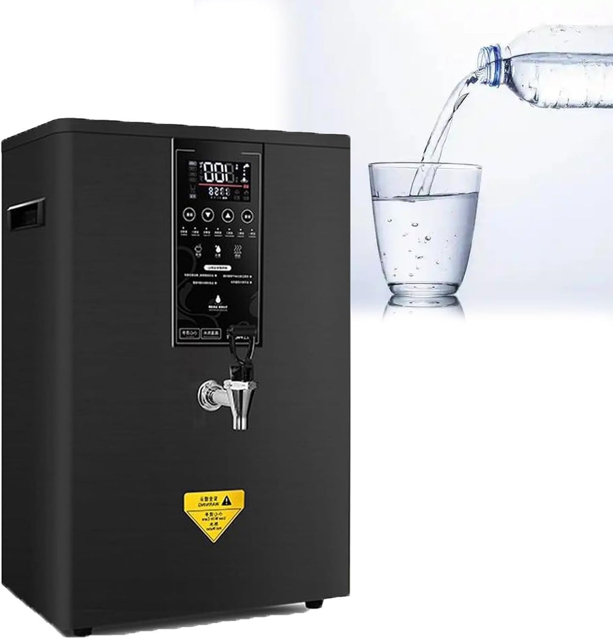 Dystrybutory gorącej wody, RayGenius, 80 l, 350x280x620 mm, 220 V, Srebrny / Czarny, stal nierdzewna