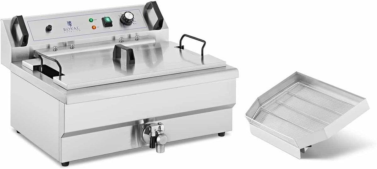 Royal Catering, Frytkownice, 30 l, 230 V, 3000 W, Czarny, stal nierdzewna
